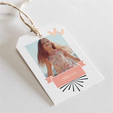 Geschenkanhänger Konfirmation fotoautomat rosa