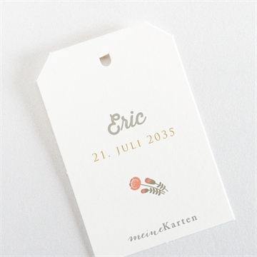 Geschenkanhänger Konfirmation blumige initiale - vue 3