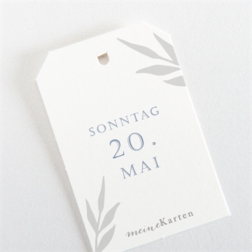 Geschenkanhänger Konfirmation vergiss mein nicht blau - vue 3