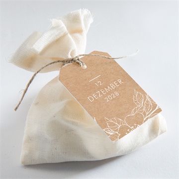 Geschenkanhänger Konfirmation weiße malerei - vue 2