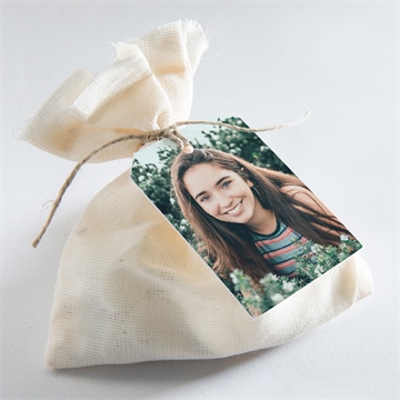 Geschenkanhänger Konfirmation vergoldeter fisch - vue 2