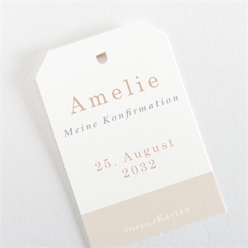 Geschenkanhänger Konfirmation vergoldeter fisch - vue 3