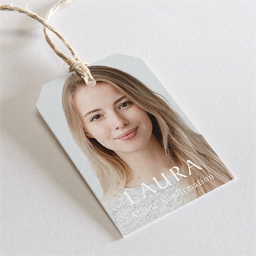 Geschenkanhänger Konfirmation goldener ichthus