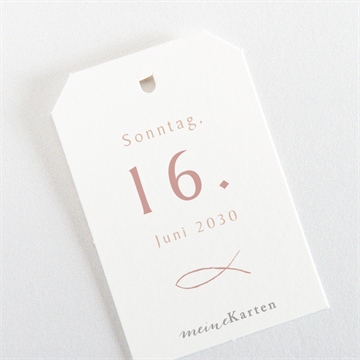 Geschenkanhänger Konfirmation goldener ichthus - vue 3