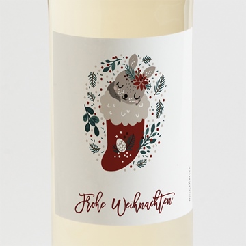 Flaschenetikett Weihnachten ref. N3001974
