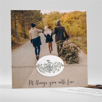 Weihnachtskarte glückssaat