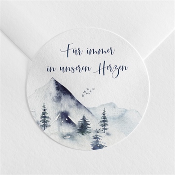 Aufkleber Trauer wintertraum