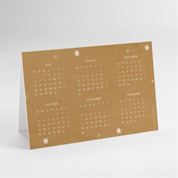 Weihnachtskarte verschneite wünsche - kalender - vue 3