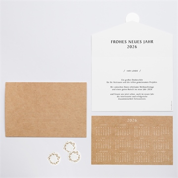 Weihnachtskarte alles in einem kraftpapier - vue 3