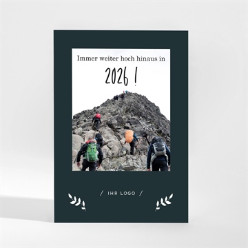 Weihnachtskarte berge erklimmen