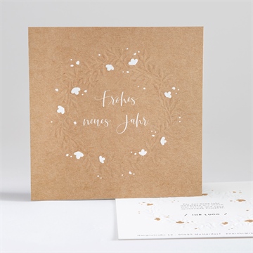 Weihnachtskarte baumwollblüten