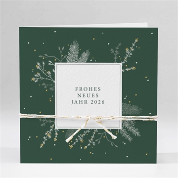 Weihnachtskarte tiefgrünes weihnachtsfest