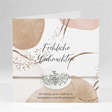 Weihnachtskarte schöne schattierungen