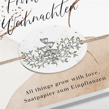 Weihnachtskarte schöne schattierungen - vue 2