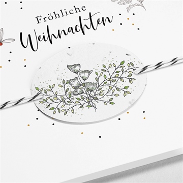 Weihnachtskarte zum aufblühen - vue 2