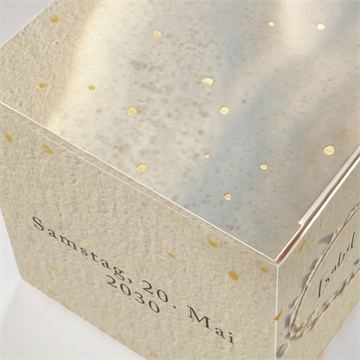 Geschenkbox Hochzeit strandliebe - gold - vue 2