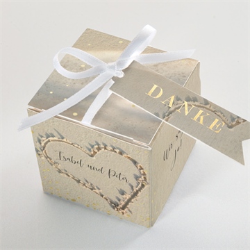 Geschenkbox Hochzeit strandliebe - gold - vue 4