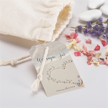 Geschenkbeutel Hochzeit strandliebe - vue 2