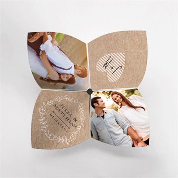 Hochzeitseinladung zurück zur natur - origami - vue 2