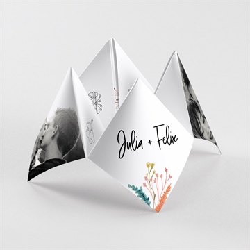 Hochzeitseinladung landkunst - origami