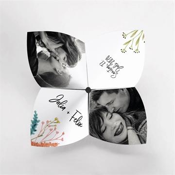 Hochzeitseinladung landkunst - origami - vue 2