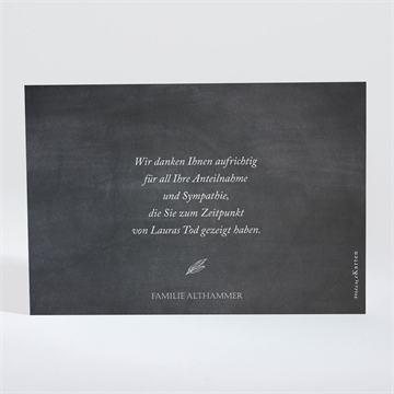 Trauerdanksagung lilien - quer - vue 2