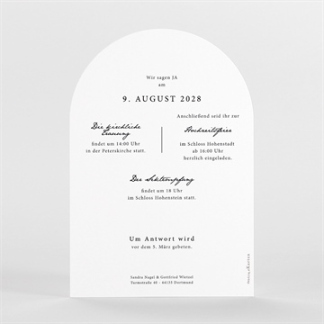 Hochzeitseinladung fotoautomat schlicht-halbrund - vue 2