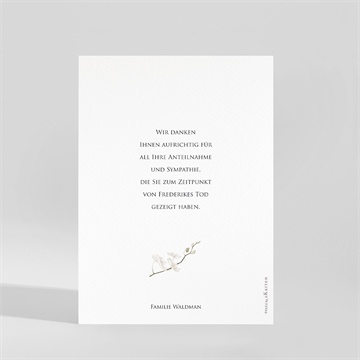 Trauerdanksagung orchideen - vue 2