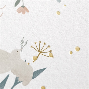 Einladung Taufe sanfte poesie - gold - vue 2