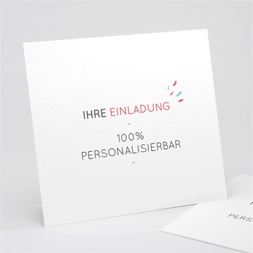 Geburtstagseinladung blanco - 15x14cm (n311250)