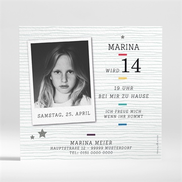 Geburtstagseinladung fotoapparat - vue 2