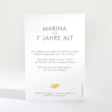 Geburtstagseinladung zartes vogelgezwitscher - vue 2