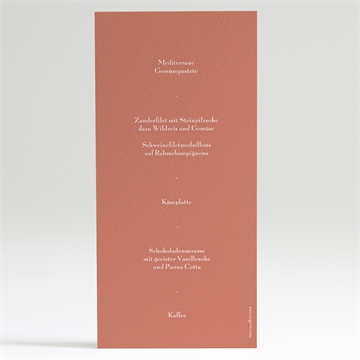 Menükarte Taufe blumenmosaik - vue 2