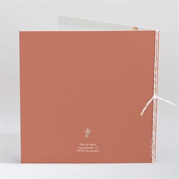 Einladung Taufe blumenmosaik - klappkarte - vue 3