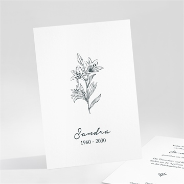 Trauerkarte stille hommage