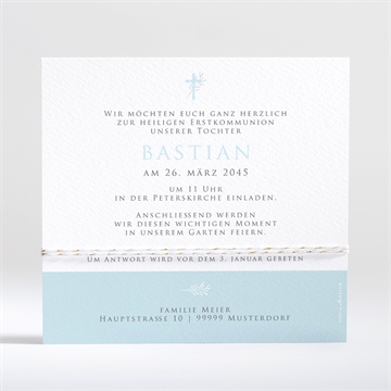 Einladung Kommunion inbrunst - kordel - vue 2