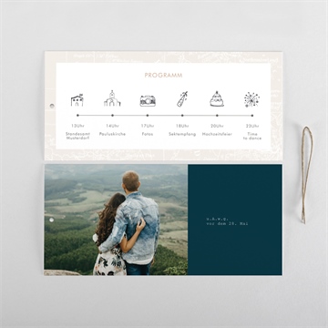 Hochzeitseinladung hochzeitsreise - quer - vue 5