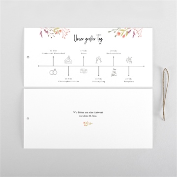 Hochzeitseinladung landkunst - quer - vue 5