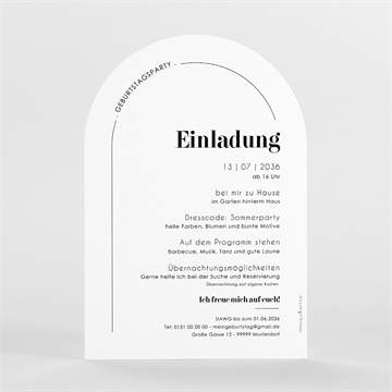 Geburtstagseinladung runder geburtstag - vue 2