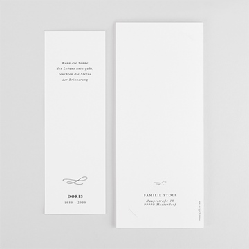 Trauerdanksagung schöne erinnerung-fotostreifen - vue 3