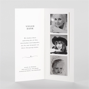 Trauerdanksagung schöne erinnerung-fotostreifen - Vue 2