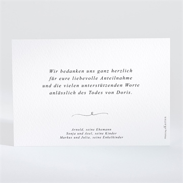 Trauerdanksagung schöne erinnerung - quer - vue 2