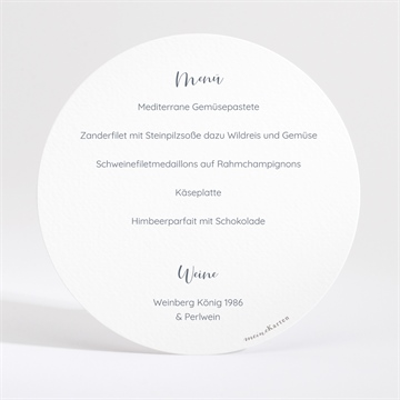 Menükarte Hochzeit strandhochzeit - vue 2