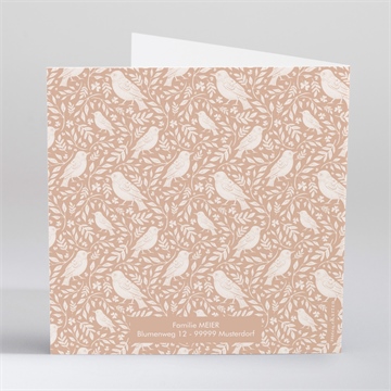 Einladung Taufe kleines vögelchen - prägung - vue 4