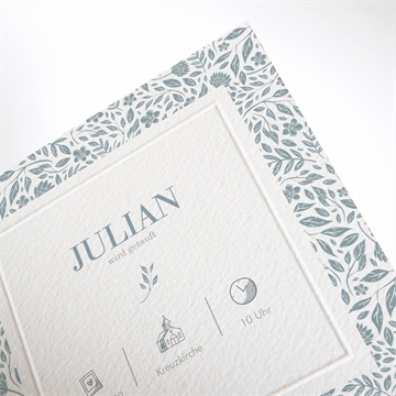 Einladung Taufe heilige taufe - prägung - vue 2