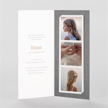 Einladung Kommunion kommunionssymbole-fotostreifen - vue 2