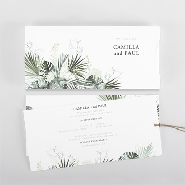 Hochzeitseinladung tropical - vue 3
