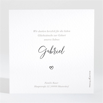 Dankeskarte Geburt kinderlachen - vue 2