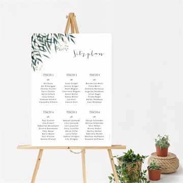 Sitzplan Hochzeit olivenzweig - vue 2