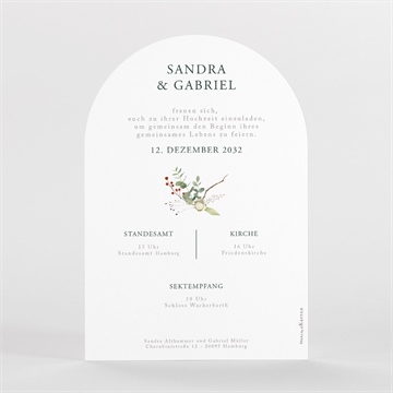 Hochzeitseinladung winterhochzeit - vue 2